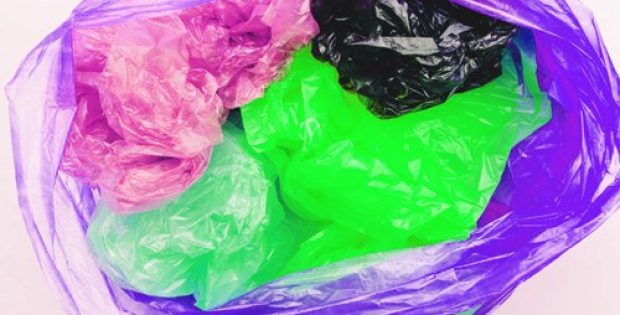 disposable plastic bags at supermarkets and shops